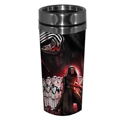 Star Wars: Episode VII - The Force Awakens Kylo Ren with Stormtroopers 16 oz. Stainless Steel Travel Mug